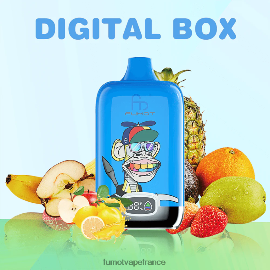 Fumot Digital Box 12000 Pod de vape jetable de 20 ml - (1 pièce) fusion fruitée - Fumot cigarette electronique 00BH4J129