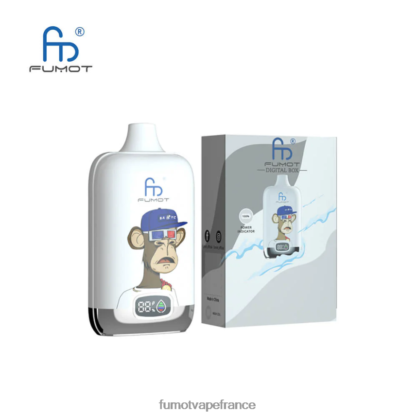 Fumot Digital Box 12000 Pod de vape jetable de 20 ml - (1 pièce) glace luxuriante - Fumot vape sale 00BH4J136