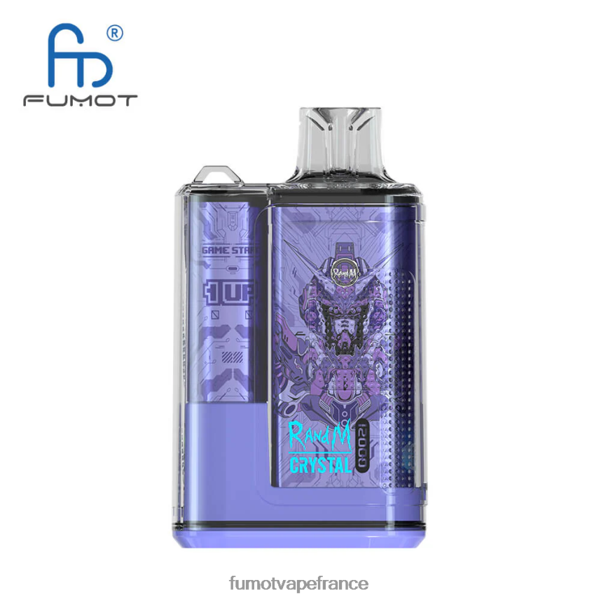 Fumot Crystal Boîte de vape jetable de 20 ml 12000 (1 pièce) pastèque framboise - Fumot vape France 00BH4J277