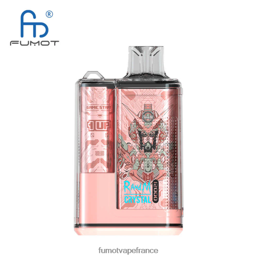 Fumot Crystal Boîte de vape jetable de 20 ml 12000 (1 pièce) pastèque framboise - Fumot vape France 00BH4J277