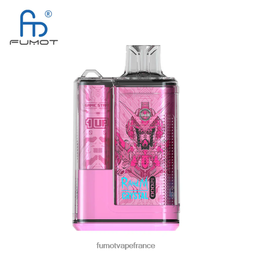 Fumot Crystal Boîte de vape jetable de 20 ml 12000 (1 pièce) pastèque framboise - Fumot vape France 00BH4J277