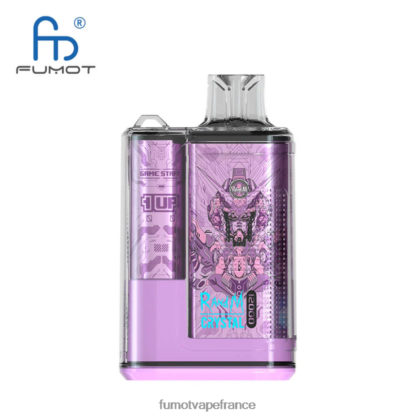 Fumot Crystal Boîte de vape jetable de 20 ml 12000 (1 pièce) pastèque framboise - Fumot vape France 00BH4J277