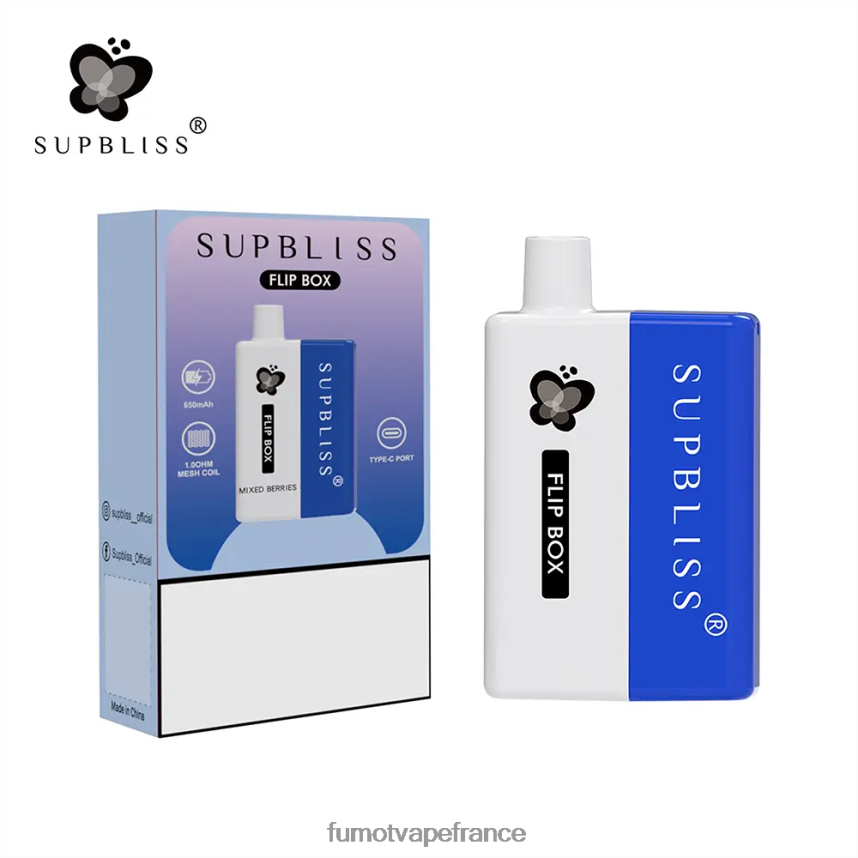 Fumot Supbliss Flip kit vape remplaçable box 6000 - 10ml (1 pièce) Baies mélangées - Fumot cigarette electronique 00BH4J339