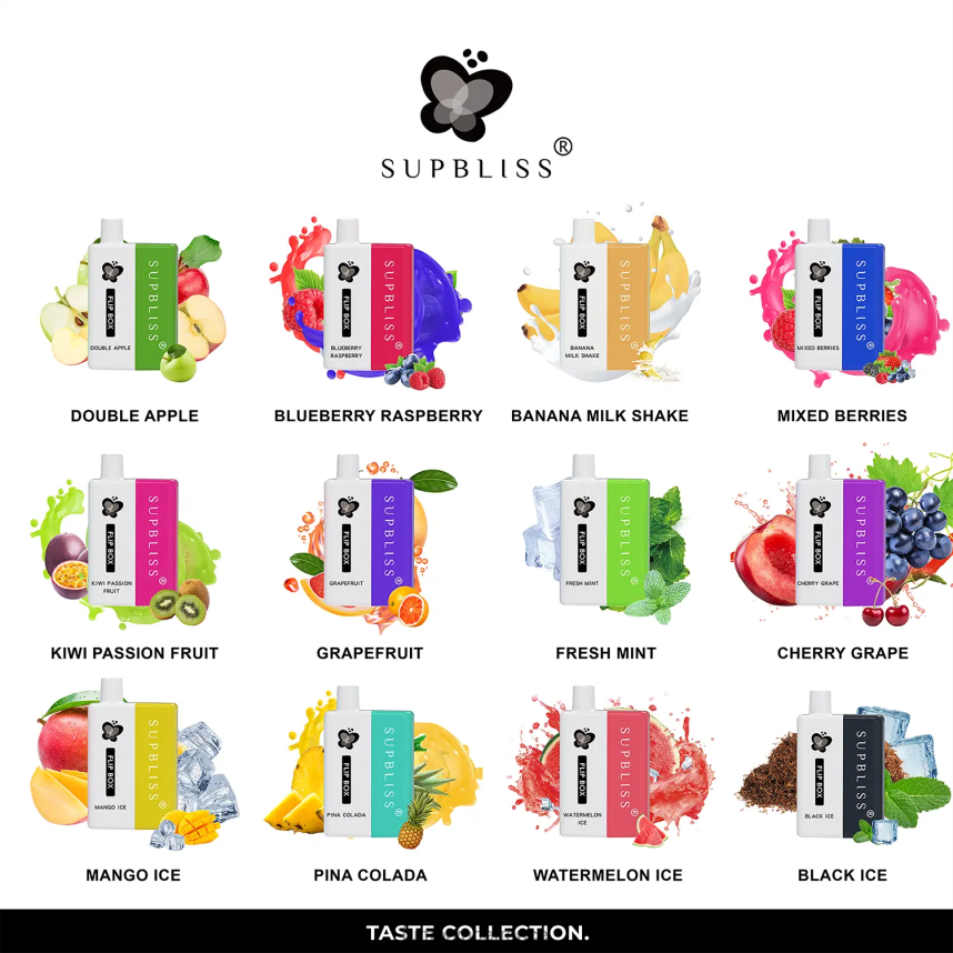 Fumot Supbliss Flip kit vape remplaçable box 6000 - 10ml (1 pièce) Baies mélangées - Fumot cigarette electronique 00BH4J339