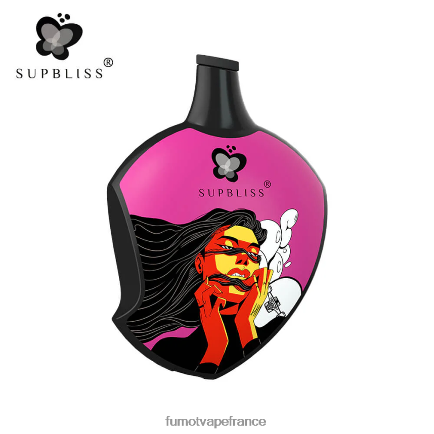 Fumot Supbliss Pod de vape jetable sp6000 - 12 ml (1 pièce) myrtille framboise - Fumot vape avis 00BH4J453