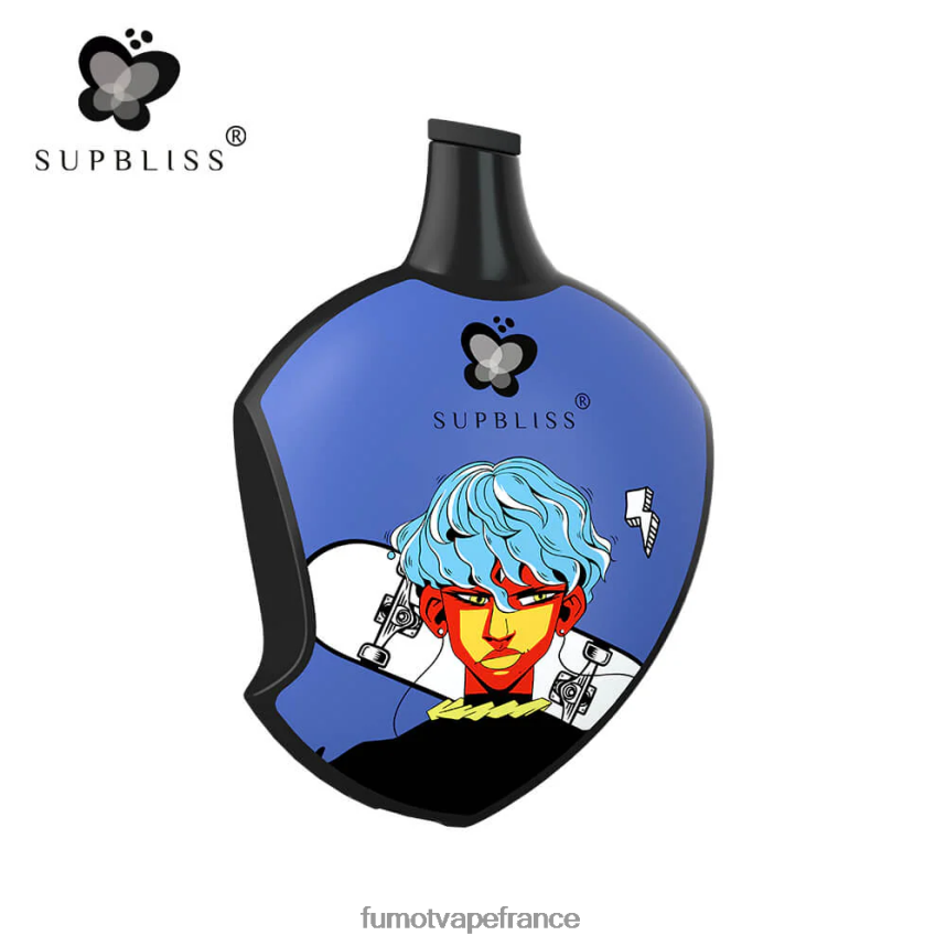 Fumot Supbliss Pod de vape jetable sp6000 - 12 ml (1 pièce) myrtille framboise - Fumot vape avis 00BH4J453