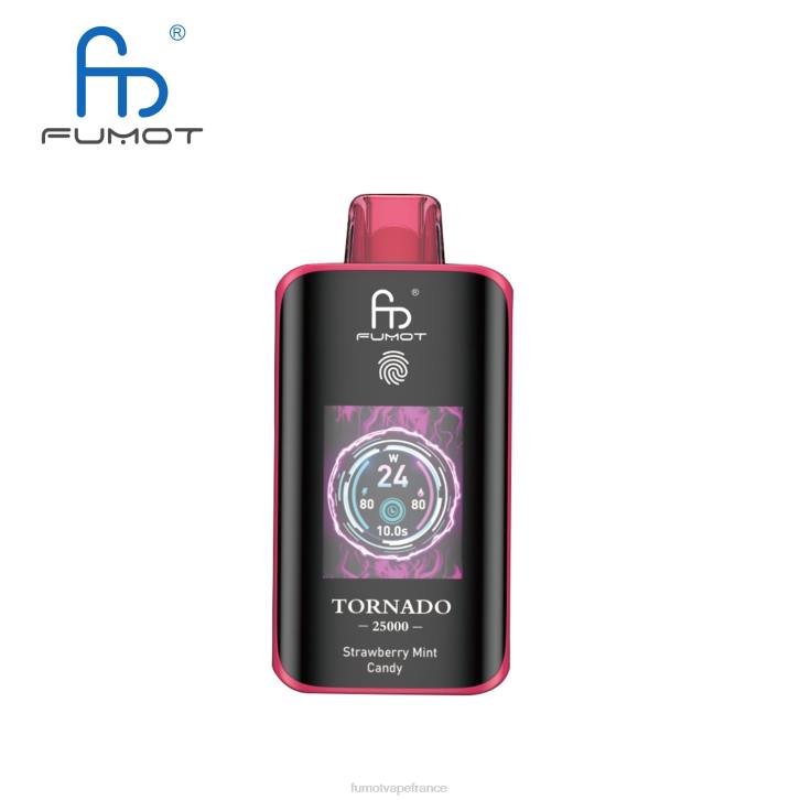 Fumot France - Fumot Tornado 25000 vapes jetables bonbons à la menthe et aux fraises NT2615