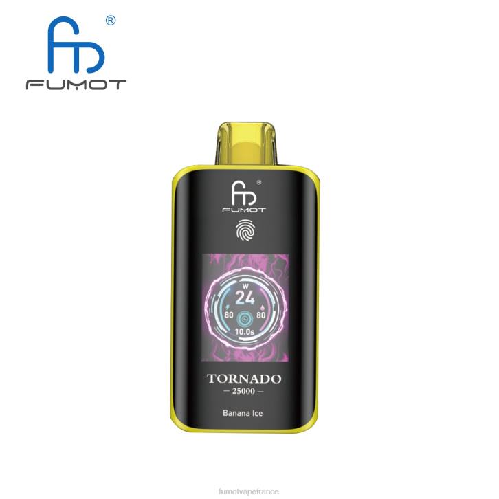 Fumot France - Fumot Tornado 25000 vapes jetables glace à la banane NT261