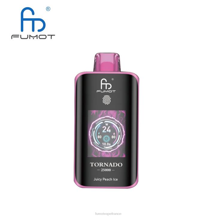 Fumot Vape Sale - Fumot Tornado 25000 vapes jetables glace à la pêche juteuse NT267
