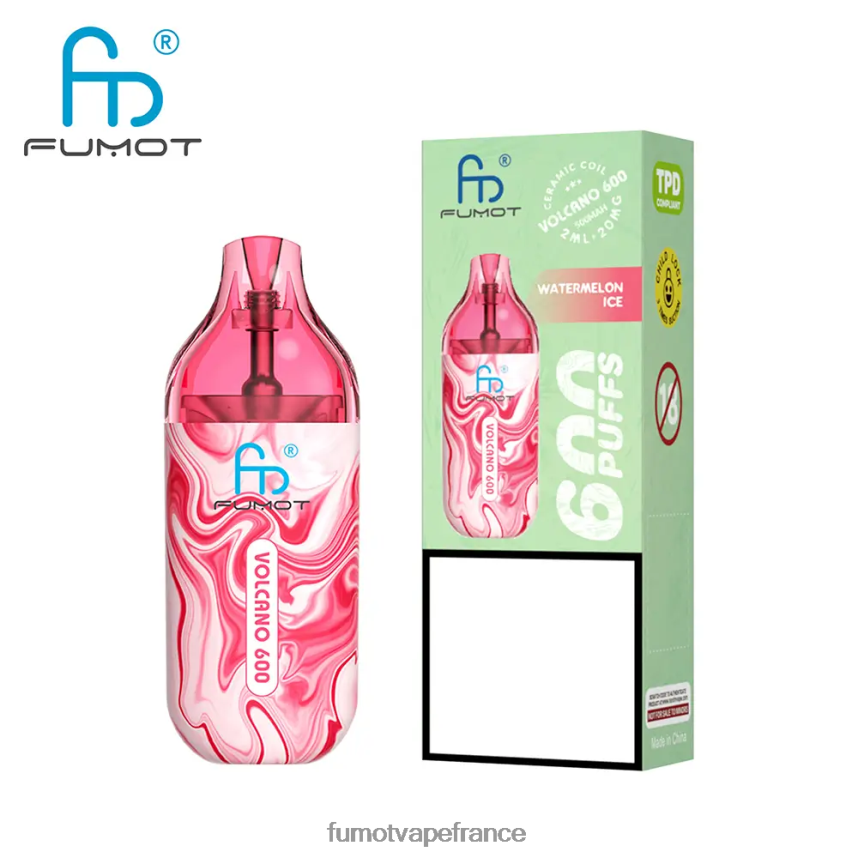 Fumot Volcano Vape jetable conforme 600 tpd - 2 ml (ensemble de 3 pièces) docteur bleu - Fumot France 00BH4J292