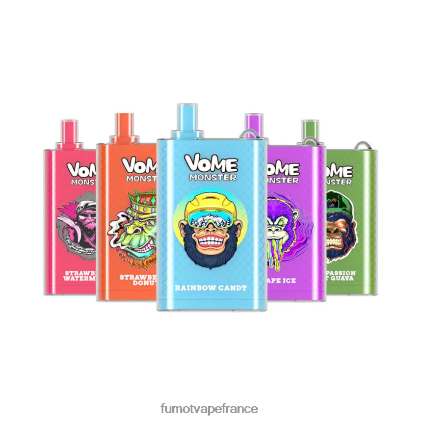 Fumot Vome Monster 10000 appareils à dosettes jetables - 20 ml (1 pièce) bonbons arc-en-ciel - Fumot vape prix 00BH4J435