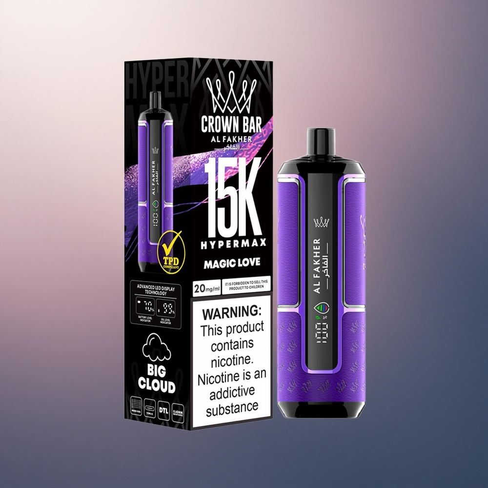 Al Fakher Crown Bar 15K Hypermax Amour Magique 22ml 600mAh 6mg Nicotine