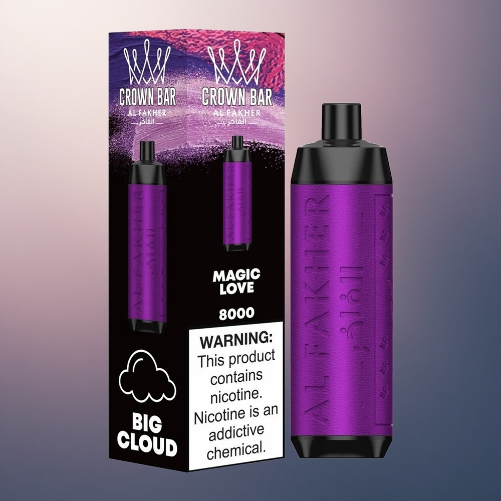 Al Fakher Crown Bar 8000 Crystal Amour Magique 600mAh 18ml Nicotine