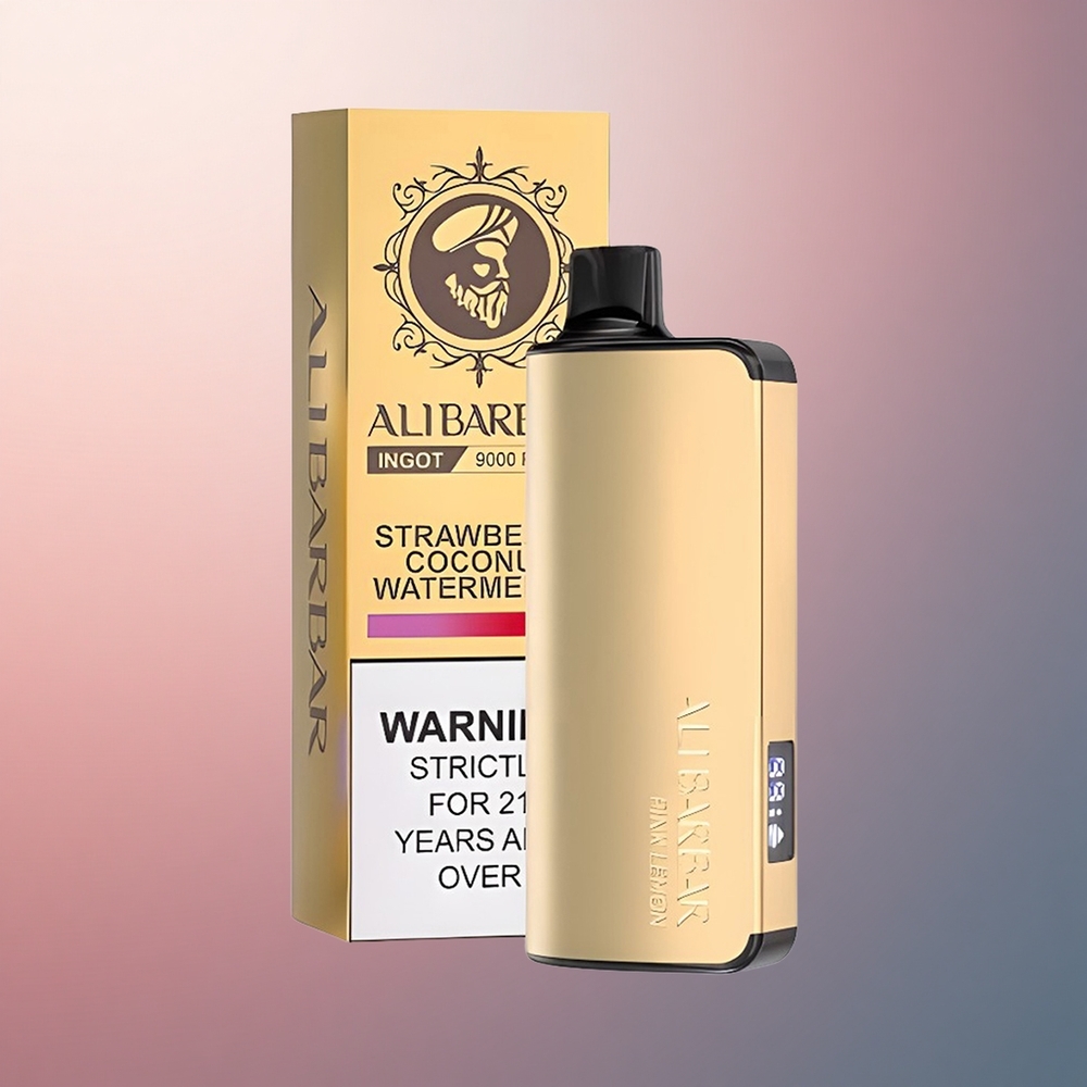 Alibarbar Ingot 9000 Puffs Citron Rose Électrique 2350mAh