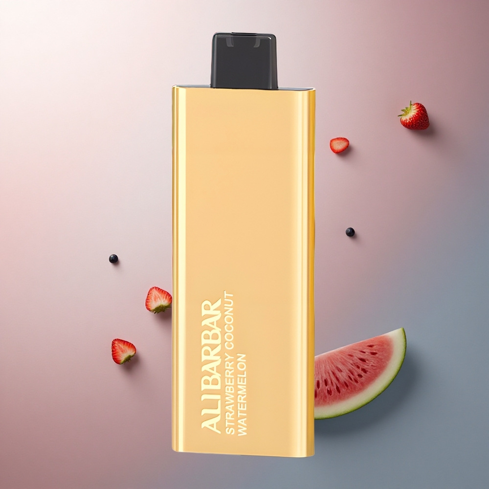 Alibarbar Pandora 7000 Puffs Fraise Noix de Coco Pastèque 17ml 1.0 Ohm