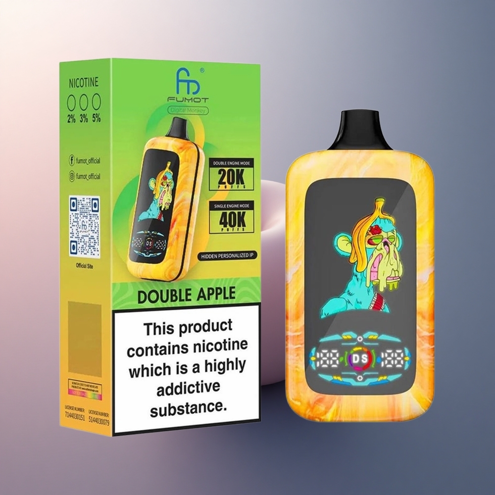 Fumot Digital Monkey 20000/40000 Puffs Double Pomme Dual Engine 850mAh