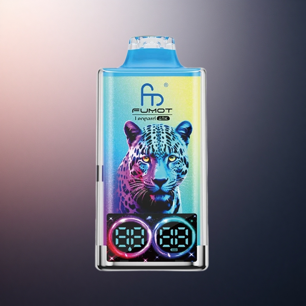 Fumot Leopard 40K Puffs Dragon Noir Glace 5% Nicotine 700mAh Dual Mesh