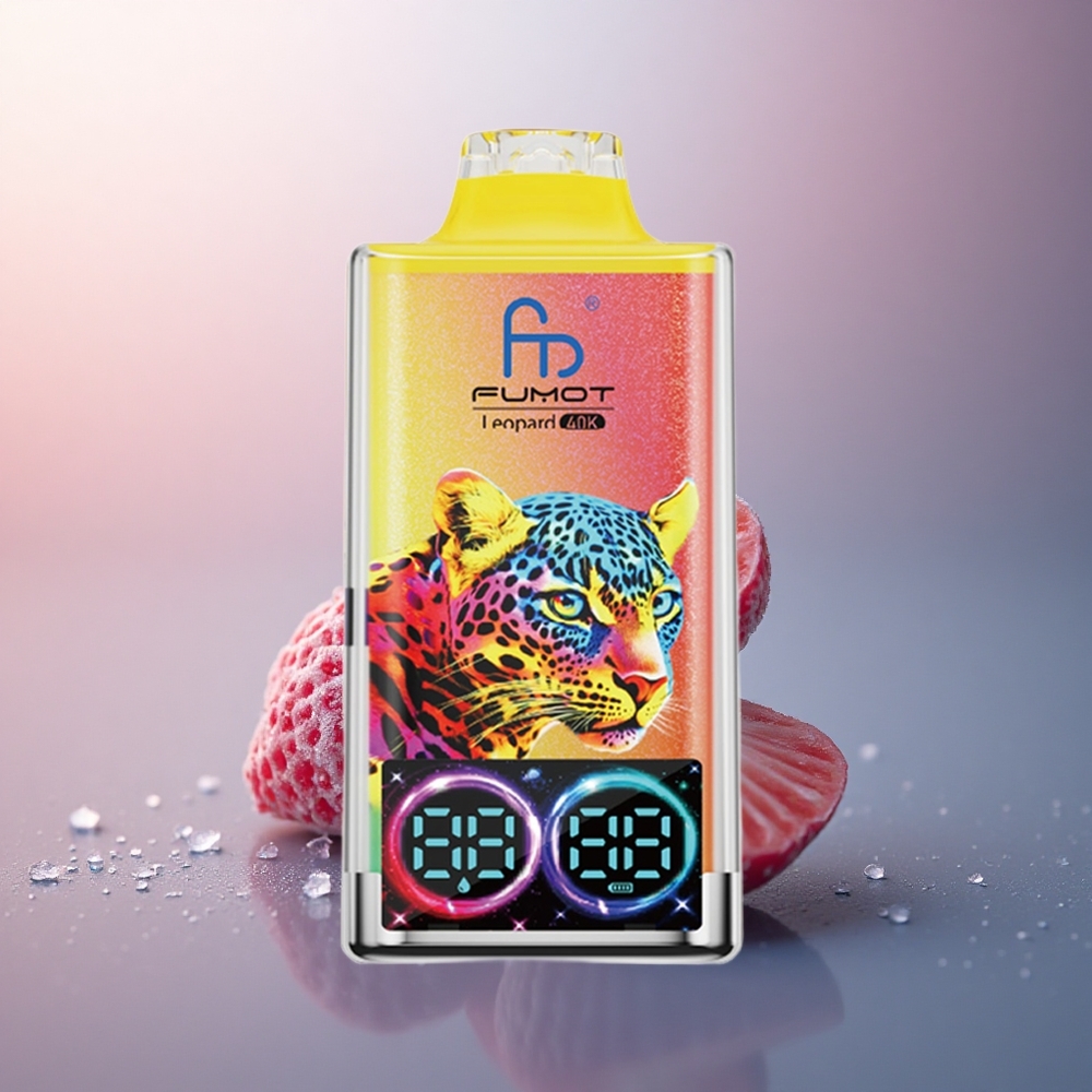 Fumot Leopard 40K Puffs Glace à la Fraise 5% Nicotine Dual Mesh 700mAh