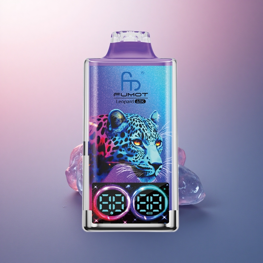 Fumot Leopard 40K Puffs Myrtille Sur Glace 5% Nicotine 700mAh Dual Mesh