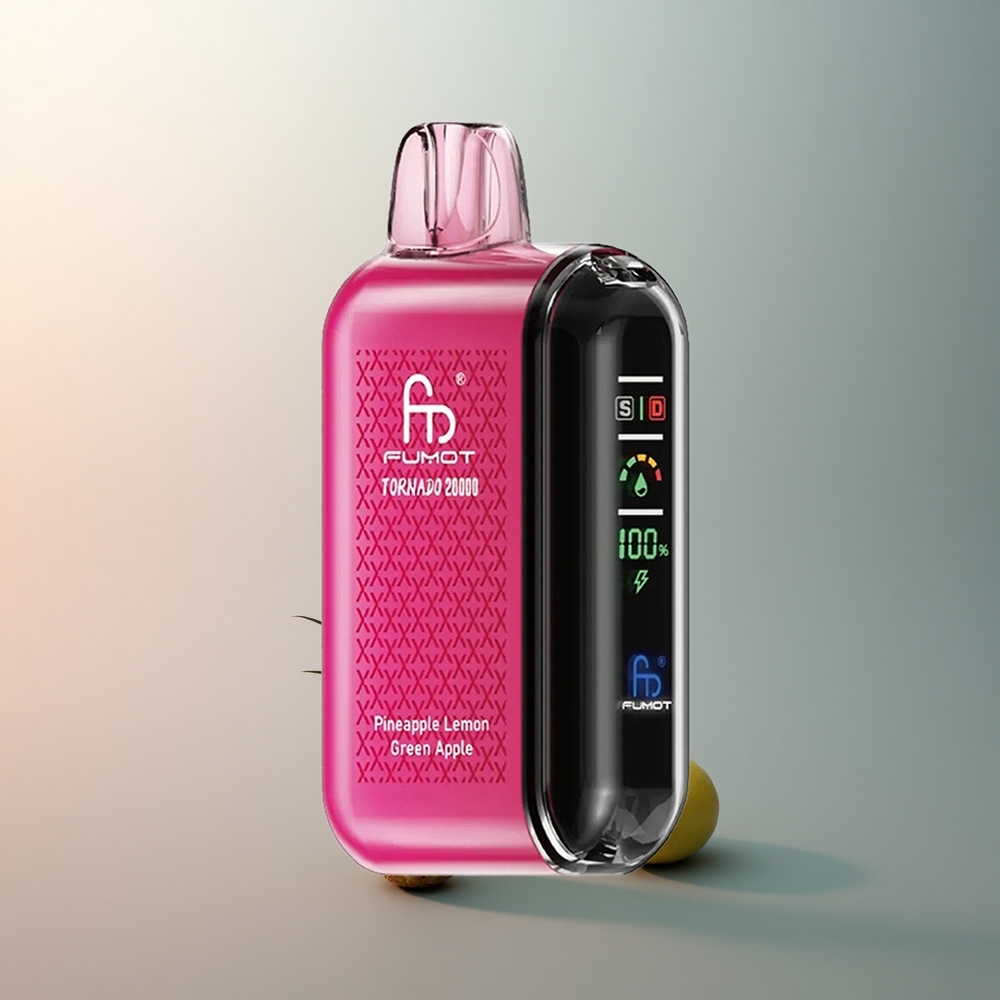 Fumot Tornado 20000 Puffs Ananas Citron Pomme Verte 850mAh 2% Nicotine Dual Mesh Coil