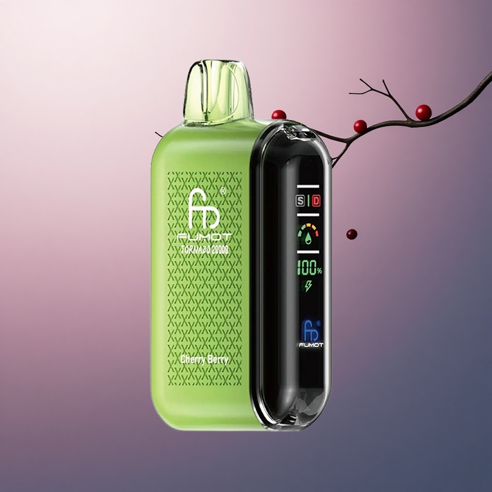 Fumot Tornado 20000 Puffs Baie Cerise Double Mesh 20ml 850mAh