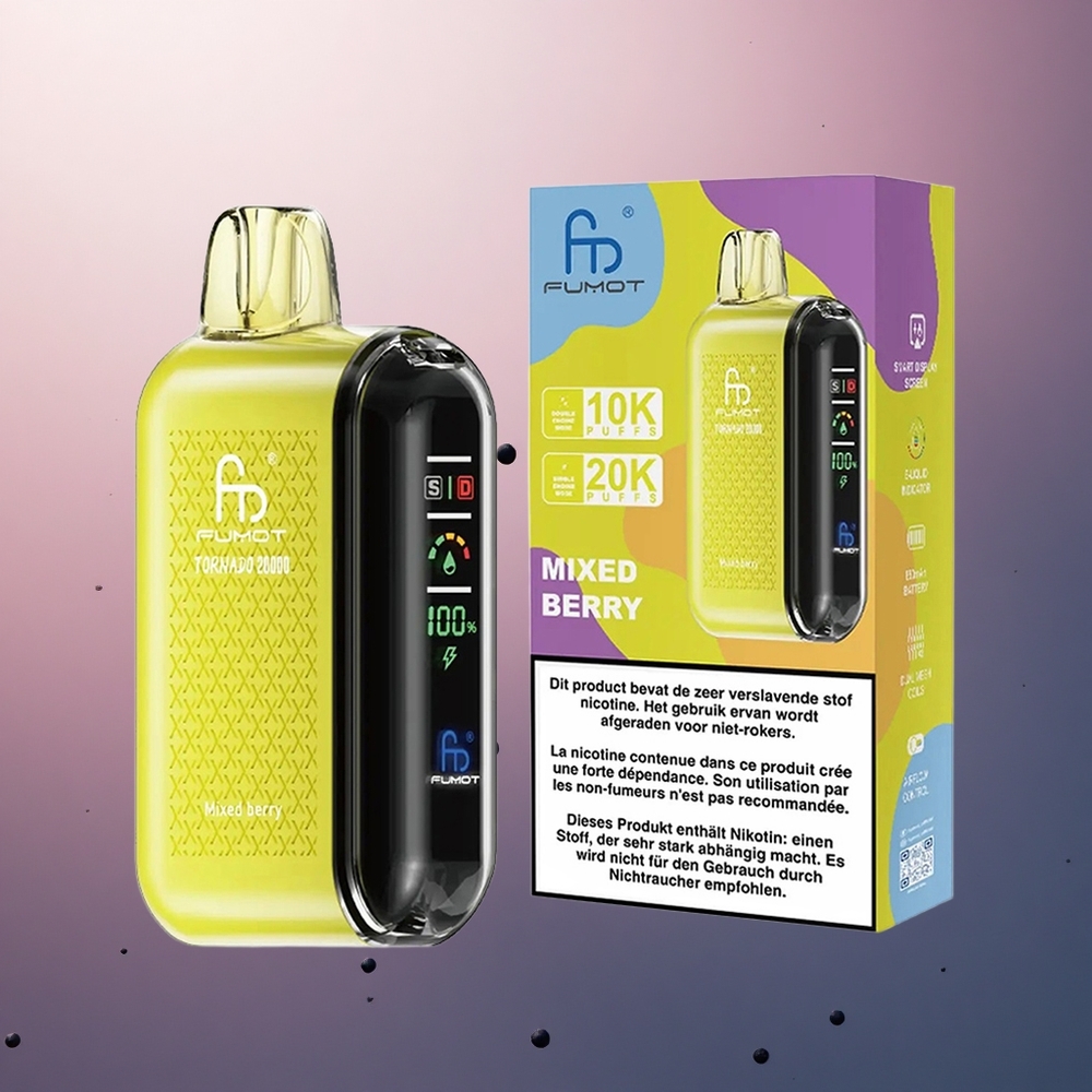 Fumot Tornado 20000 Puffs Baie Mixte Dual Mesh 850mAh