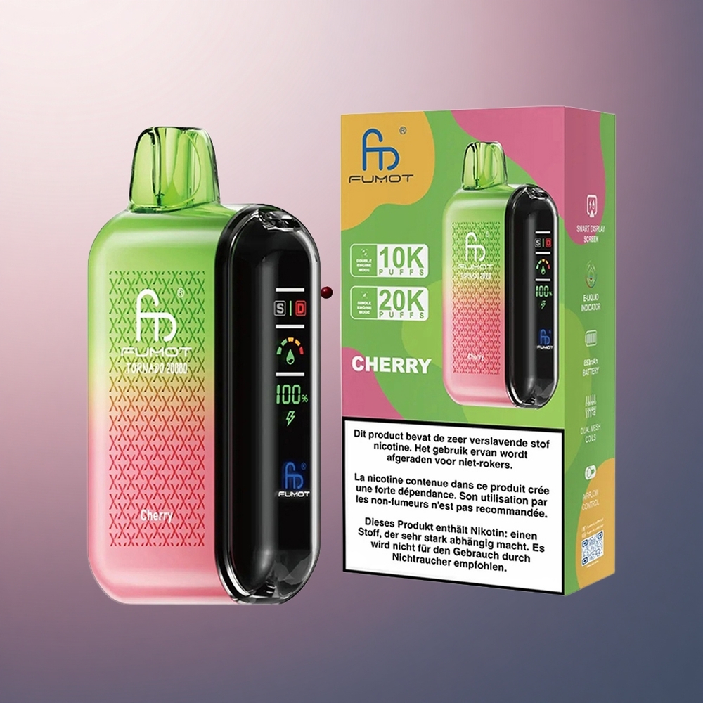 Fumot Tornado 20000 Puffs Cerise Double Mesh 20ml 850mAh