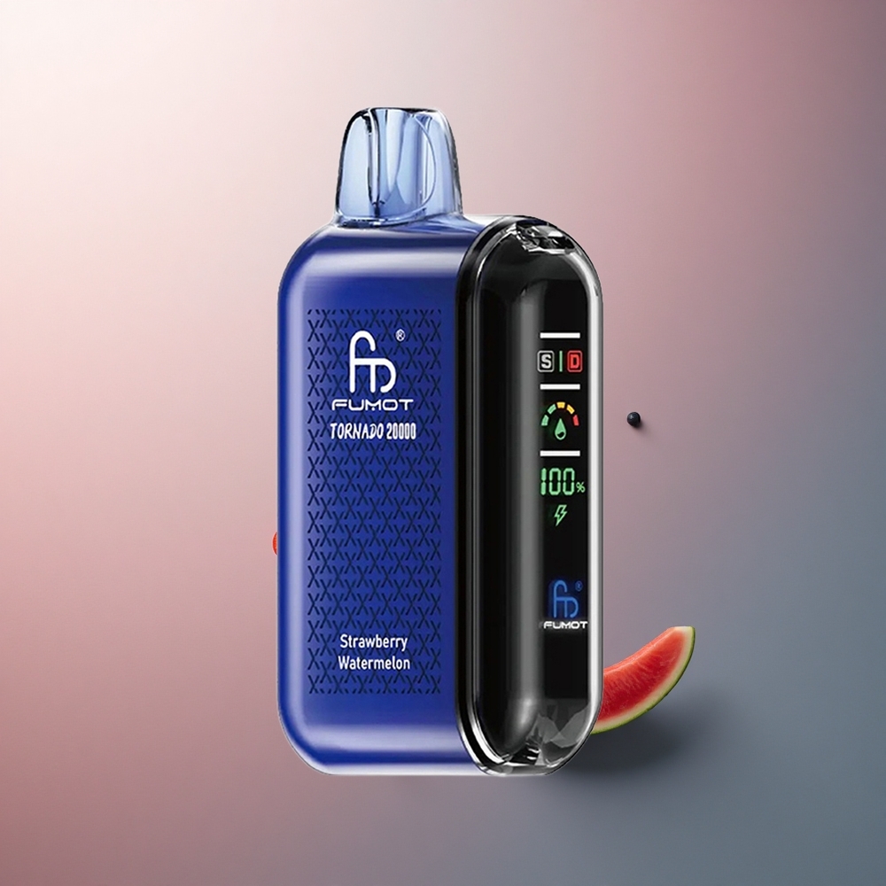 Fumot Tornado 20000 Puffs Fraise Pastèque Dual Mesh 20ml 850mAh 2% Nicotine