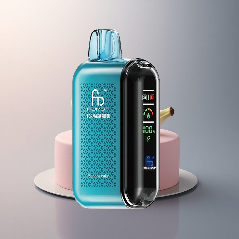 Fumot Tornado 20000 Puffs Gâteau à la Banane 20ml 850mAh 2% Nicotine