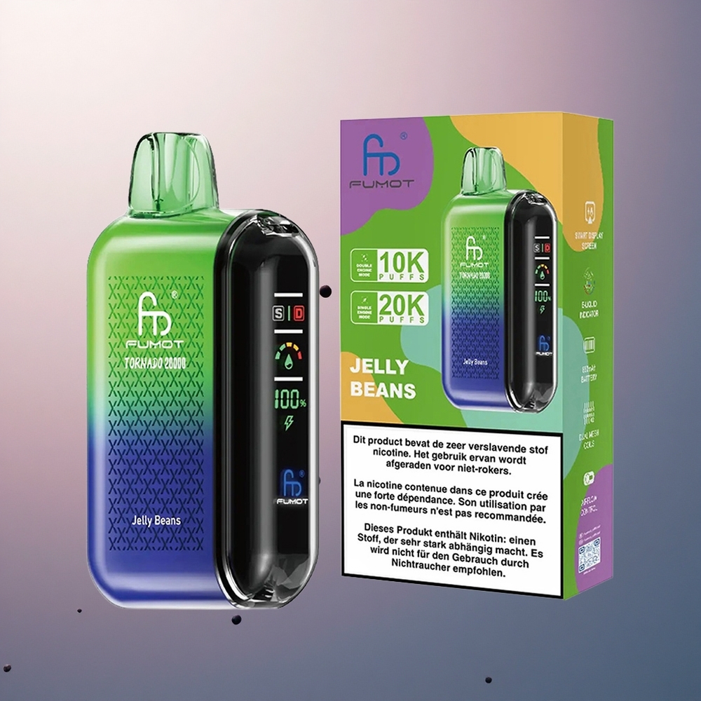 Fumot Tornado 20000 Puffs Haricots à la Double Mesh - 20ml - 850mAh - Nicotine 2%