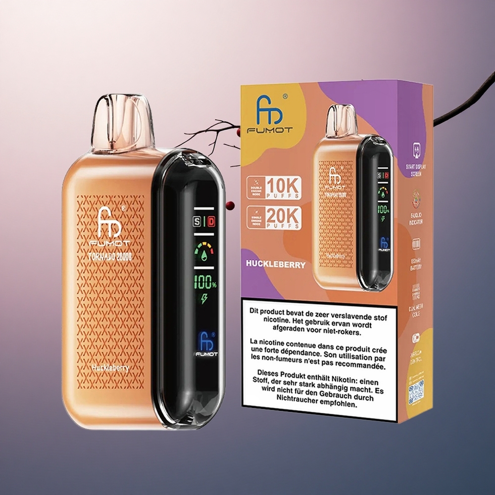 Fumot Tornado 20000 Puffs Huckleberry Double Mesh 20ml 850mAh