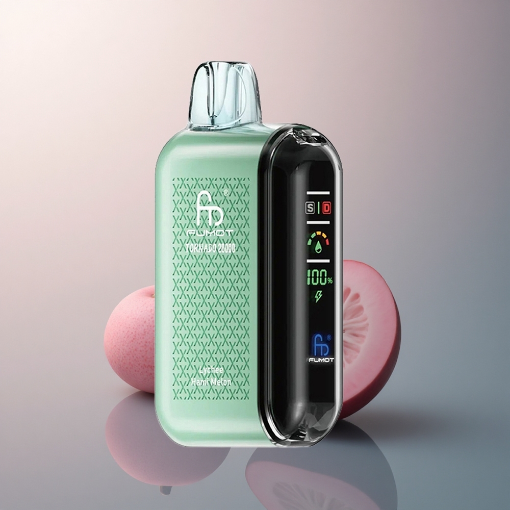 Fumot Tornado 20000 Puffs Litchi Melon Hami avec 2% de nicotine et batterie 850mAh