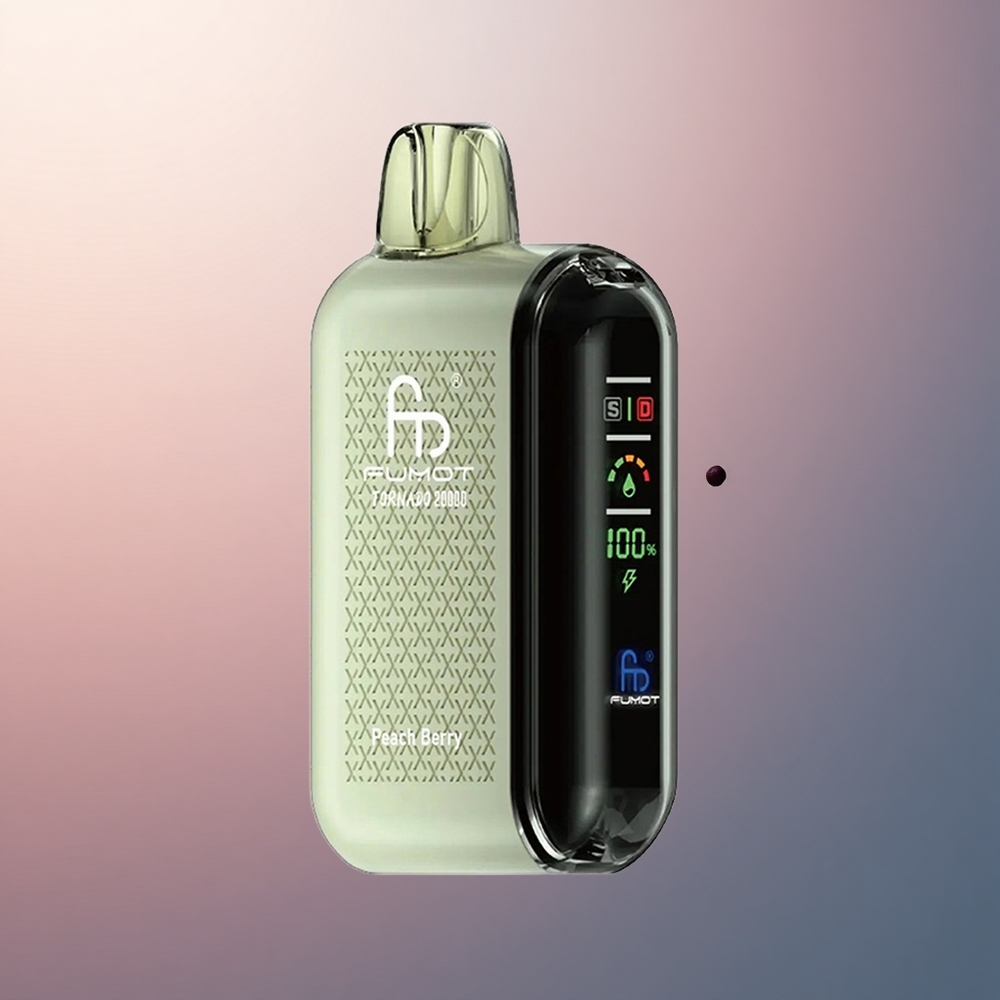 Fumot Tornado 20000 Puffs Pêche Baie Dual Mesh Coil 850mAh