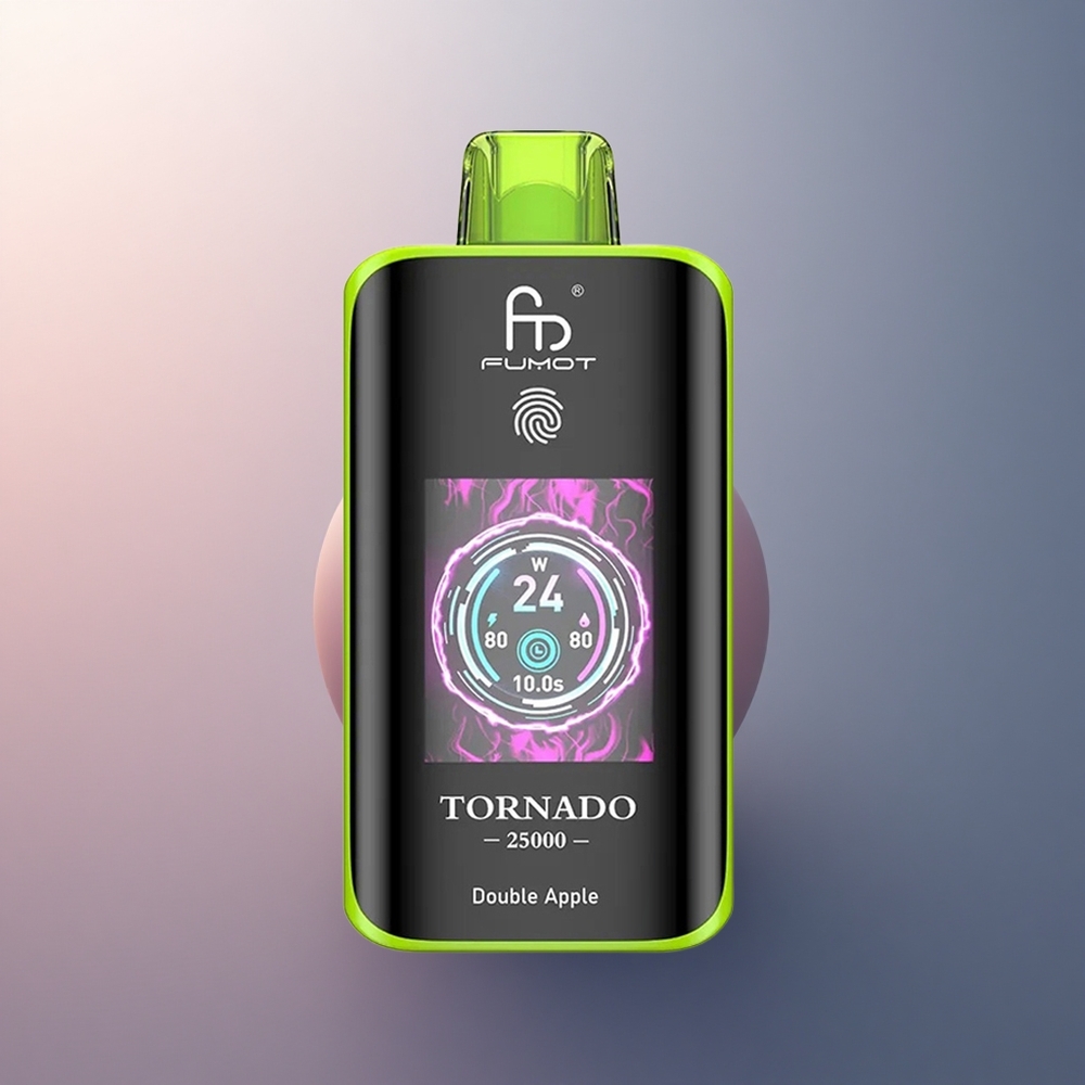 Fumot Tornado 25000 Puffs Double Pomme Écran HD 700mAh