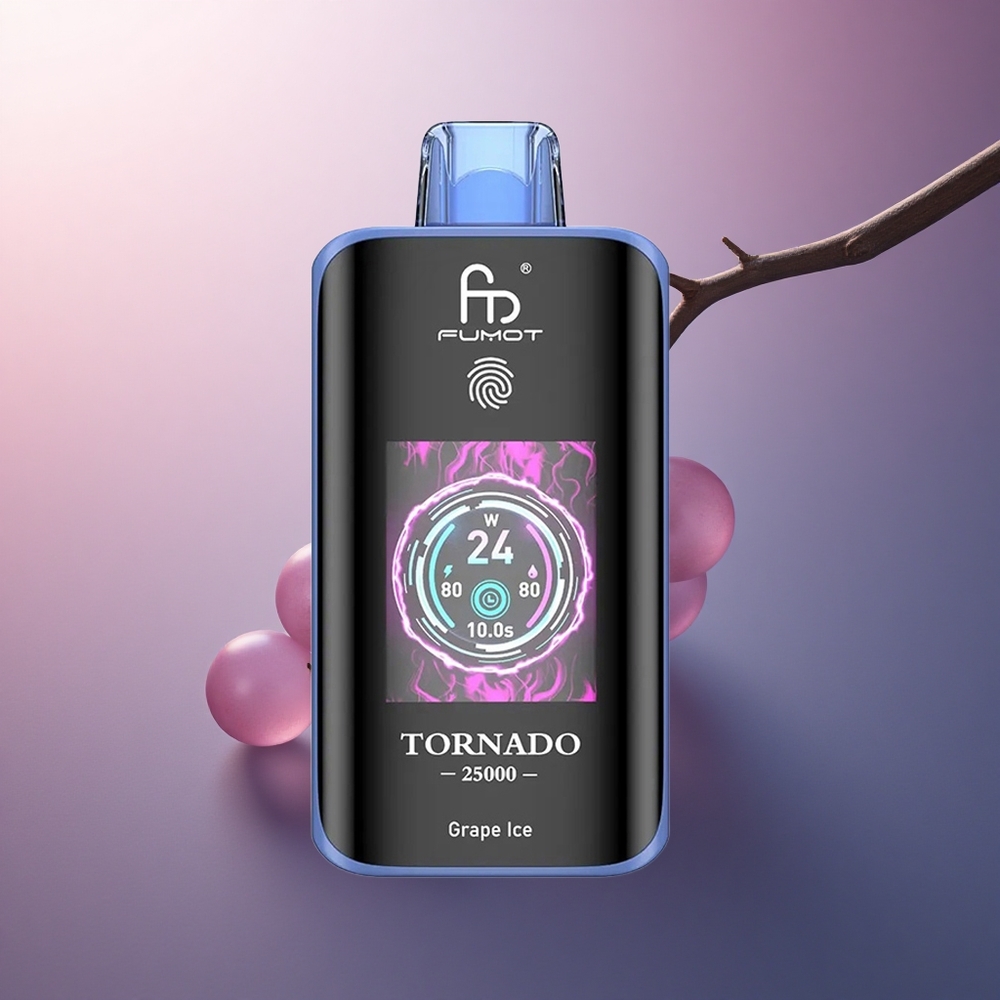 Fumot Tornado 25000 Puffs Glace de Raisin 700mAh 20ml 5% Nicotine