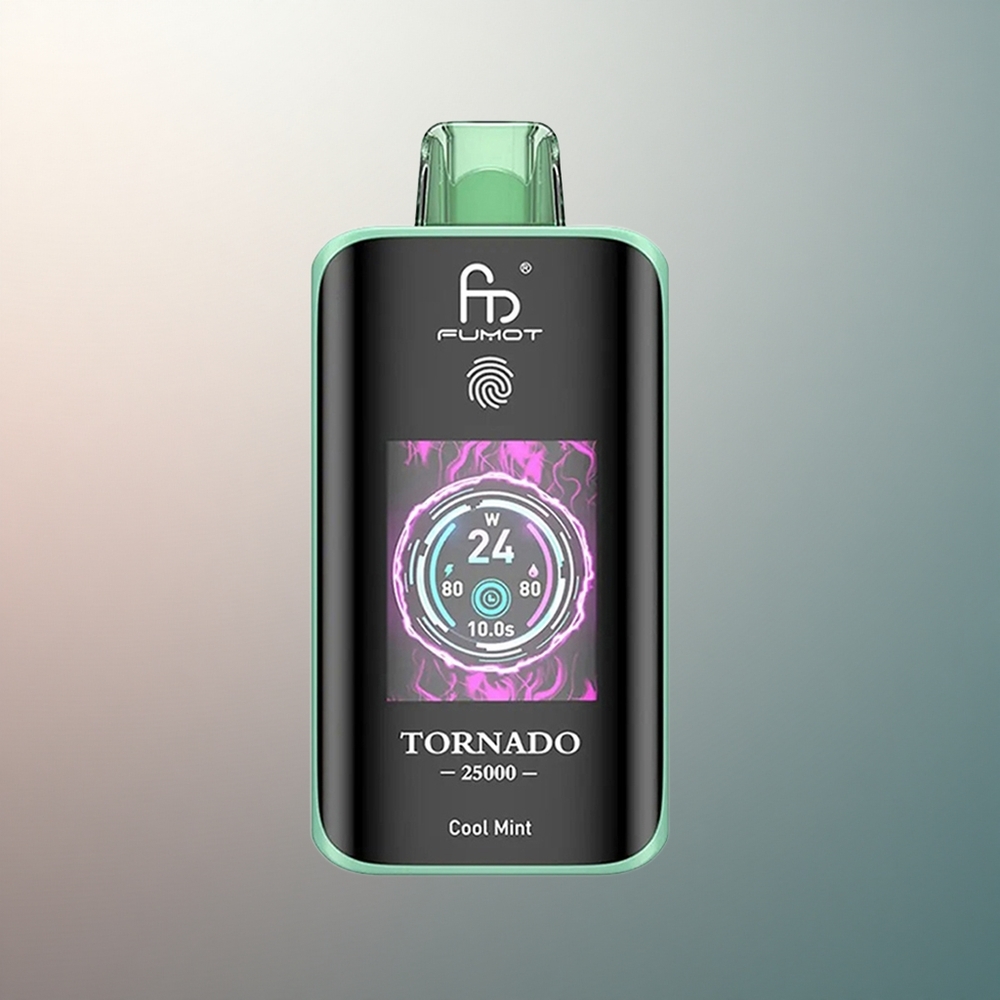 Fumot Tornado 25000 Puffs Menthe Fraîche Écran HD 700mAh 20ml Nicotine