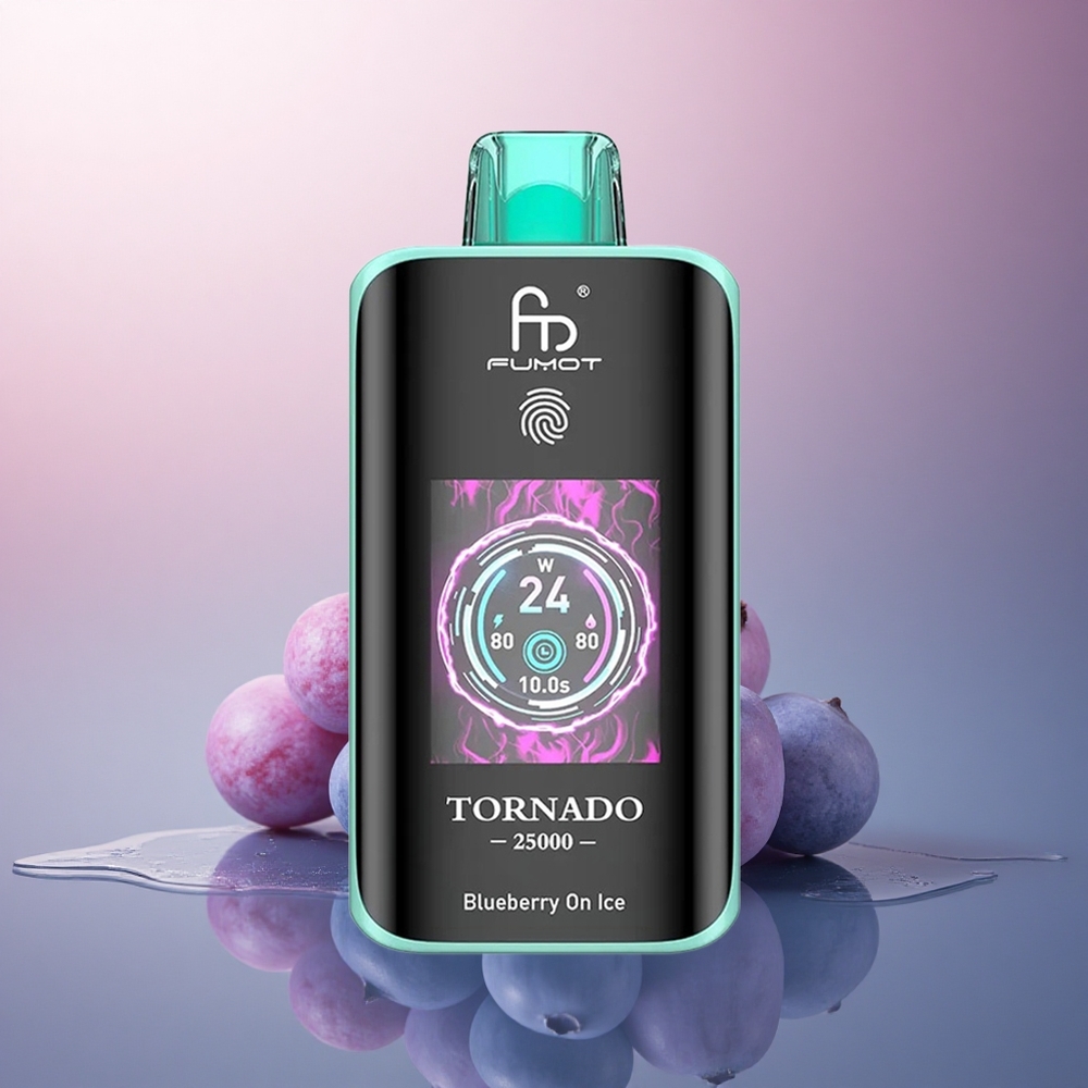 Fumot Tornado 25000 Puffs Myrtille Sur Glace 700mAh 20ml 5% Nicotine