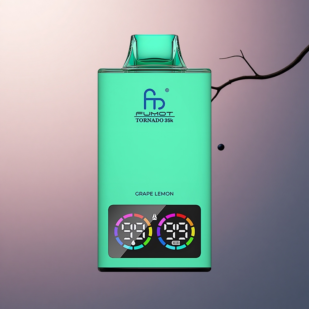 Fumot Tornado 35000 Puffs Citron Raisin Double Mesh 15ml 700mAh USB-C