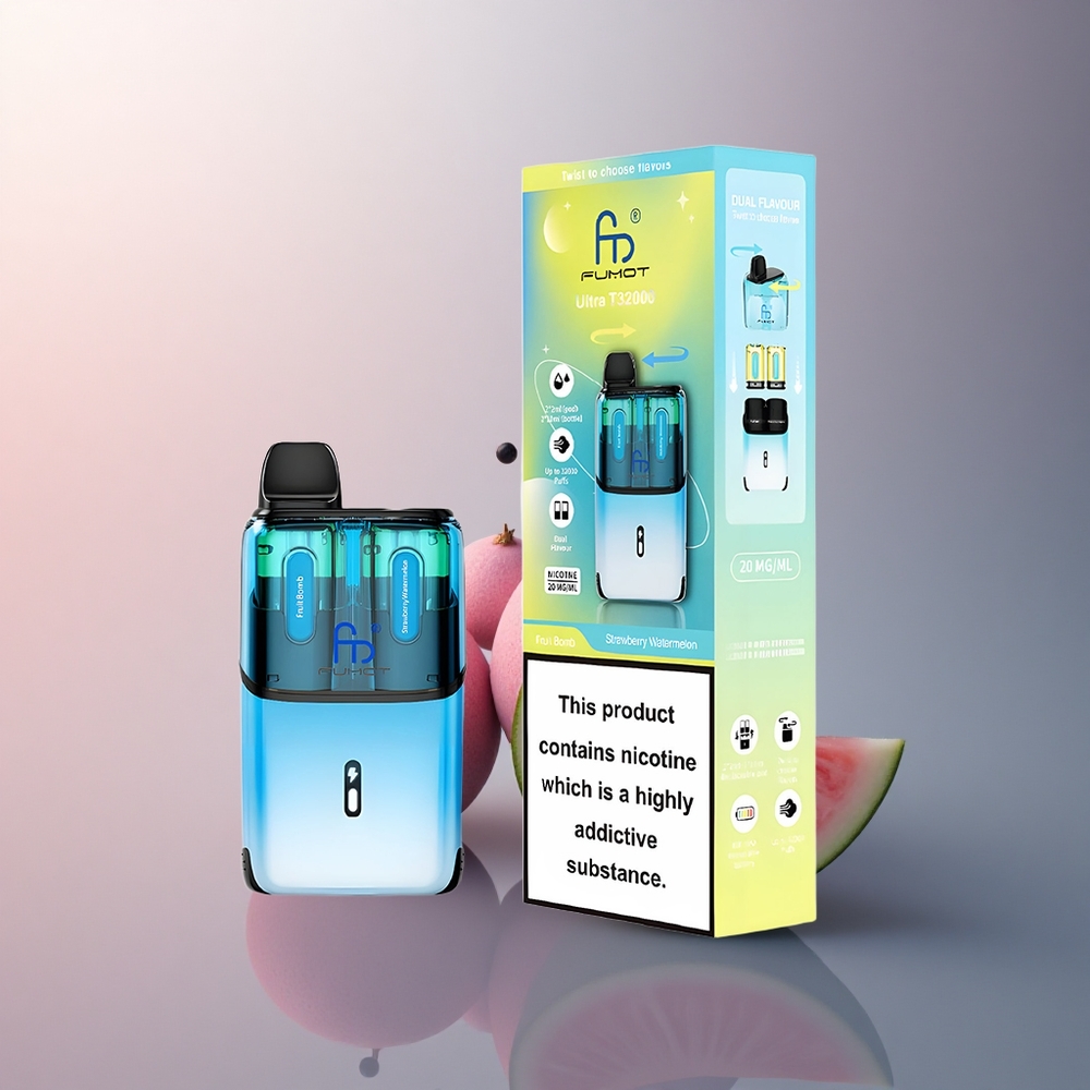 Fumot Ultra T32000 Puffs Bombe Fruitée - Fraise Pastèque avec 20mg de Nicotine et 800mAh