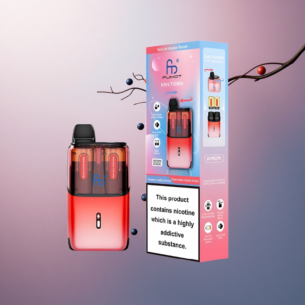 Fumot Ultra T32000 Puffs Bubble Gum Hubba Bubba - Pastèque avec 20mg de nicotine et 800mAh