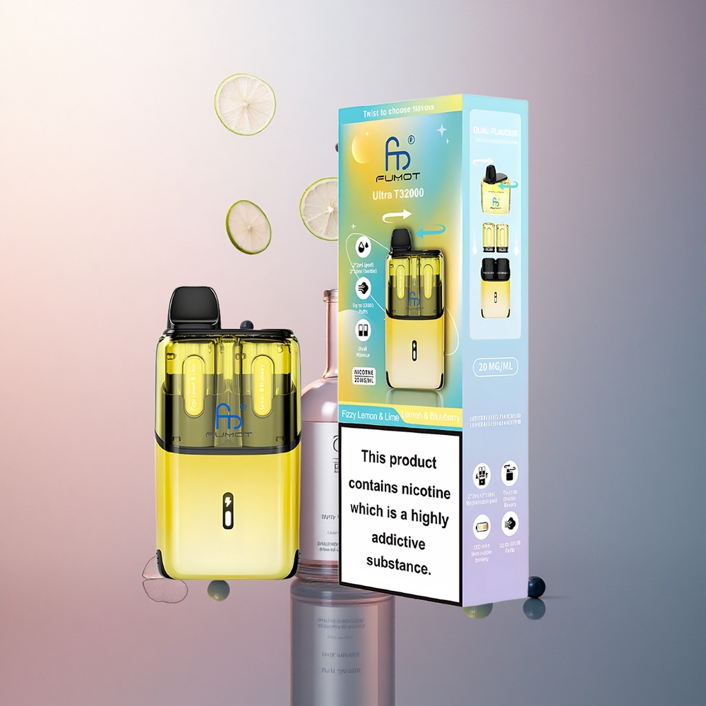 Fumot Ultra T32000 Puffs Citron Pétillant & Citron-Bleuet avec 20mg de nicotine et 800mAh