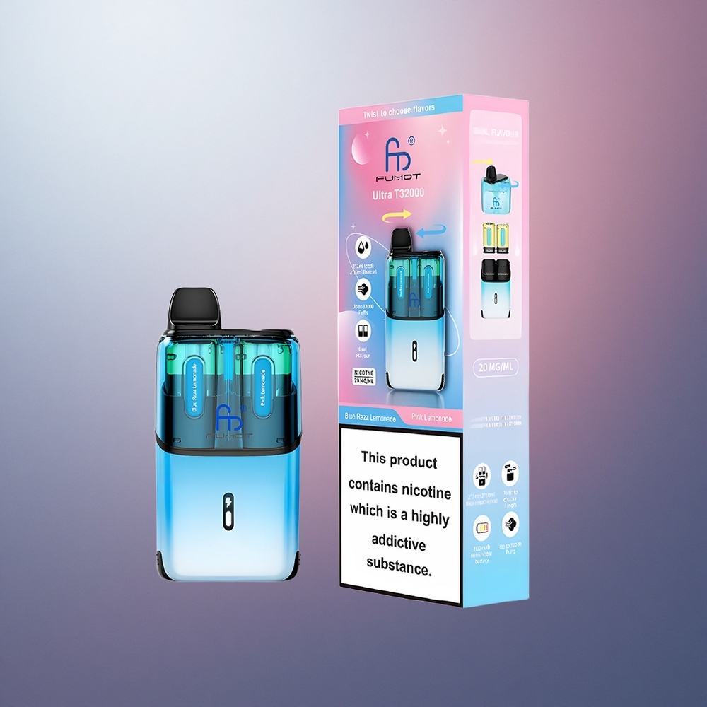 Fumot Ultra T32000 Puffs Citronnade Rose et Bleue - 20mg de Nicotine, 800mAh
