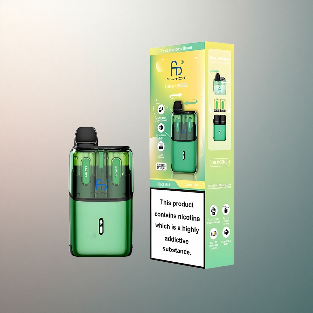 Fumot Ultra T32000 Puffs Menthe Fraîche - Menthe Douce avec 20mg de nicotine et 800mAh