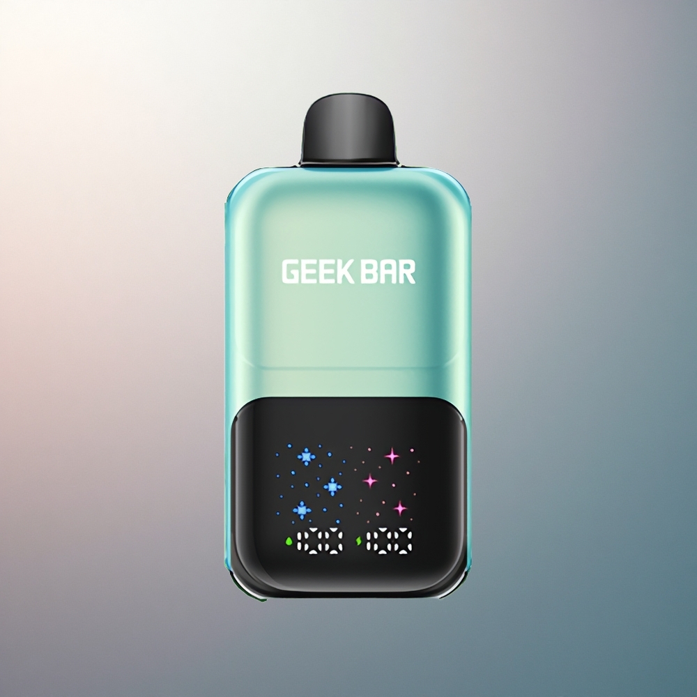 GEEK BAR 2GO 20ml 50000 Puffs Glace Menthe Fraîche avec Écran Interactif et 5% de Nicotine