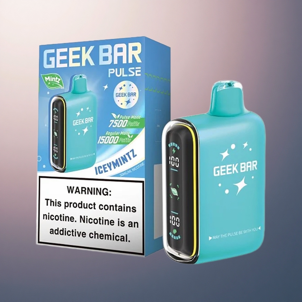 GEEK BAR Pulse 15000 Puffs Édition Mintz avec 5% de nicotine et 650 mAh