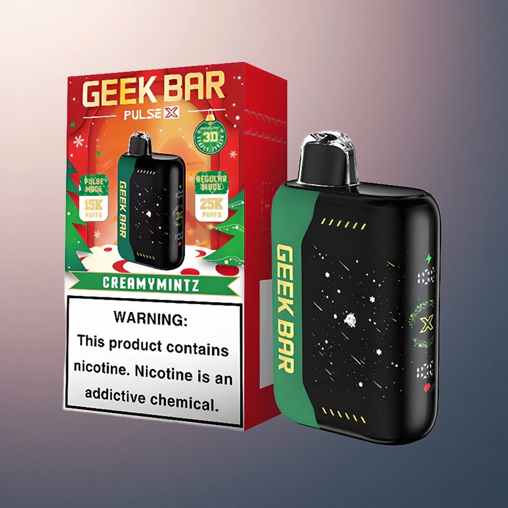 GEEK BAR Pulse X 25000 Puffs Édition Noël avec 18mL de E-Liquide et Nicotine 0-5%