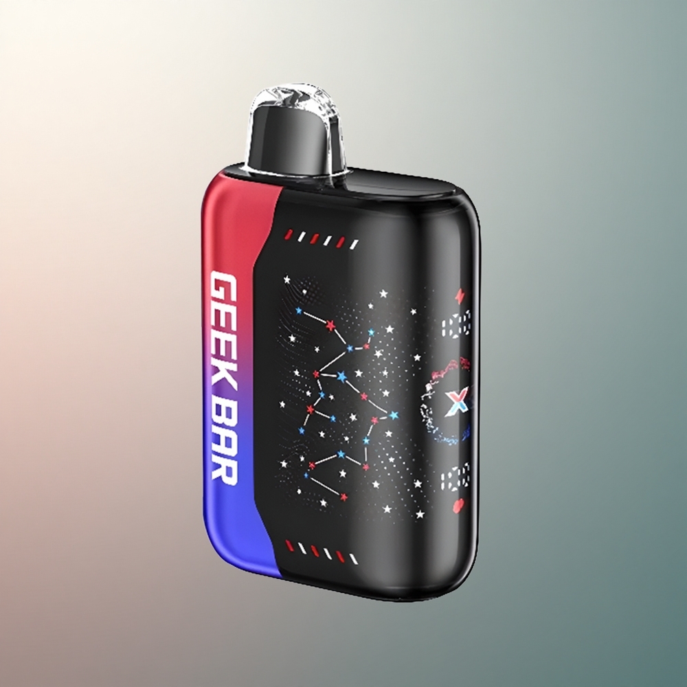 GEEK BAR Pulse X 25000 Puffs Édition Patriotique avec 18mL de E-Liquide et Écran Courbé 3D