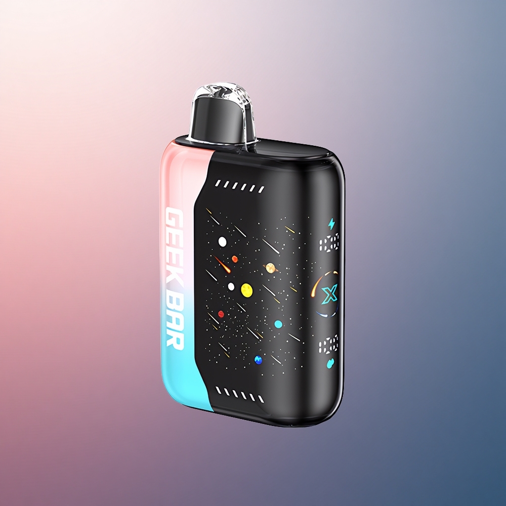 GEEK BAR Pulse X 42K Puffs Meteor Edition Rose & Bleu - Écran Courbé 3D - Dual Mesh Coil - Nicotine 5%