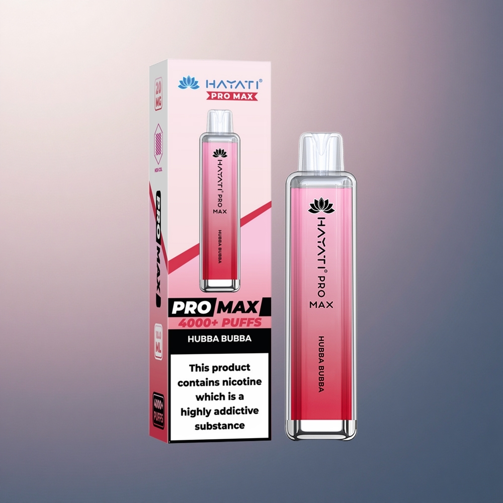 Hayati Pro Max 4000 Puffs Bulle Bubba Double 1.1 Ohm Rechargeable 1400mAh