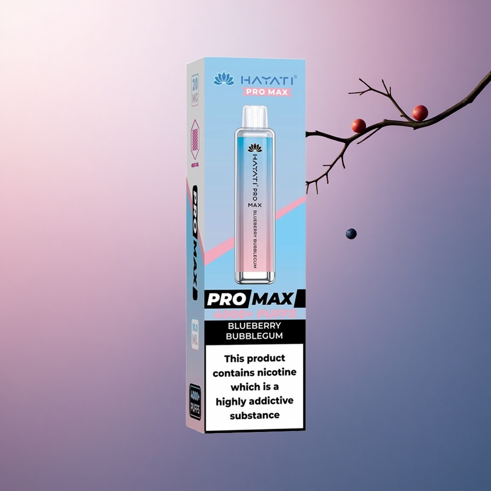 Hayati Pro Max 4000 Puffs Chewing-gum Myrtille Rechargeable 1400mAh & 2ml Tank